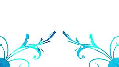 蓝色欧式花纹花藤生长AE模板视频的预览图